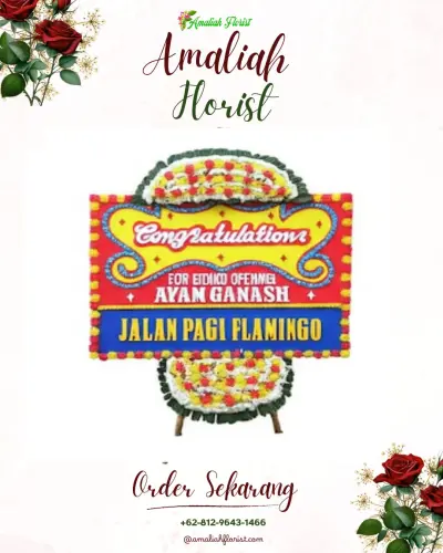 Bunga Papan Congratulation di Klapa